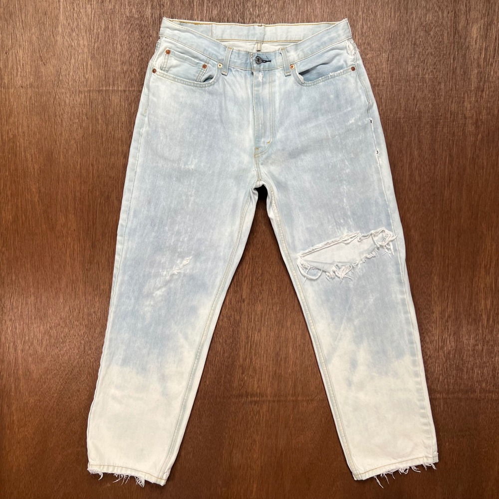Levis 550 Classic Americana Bleached Distressed Retro Jeans W35 L32